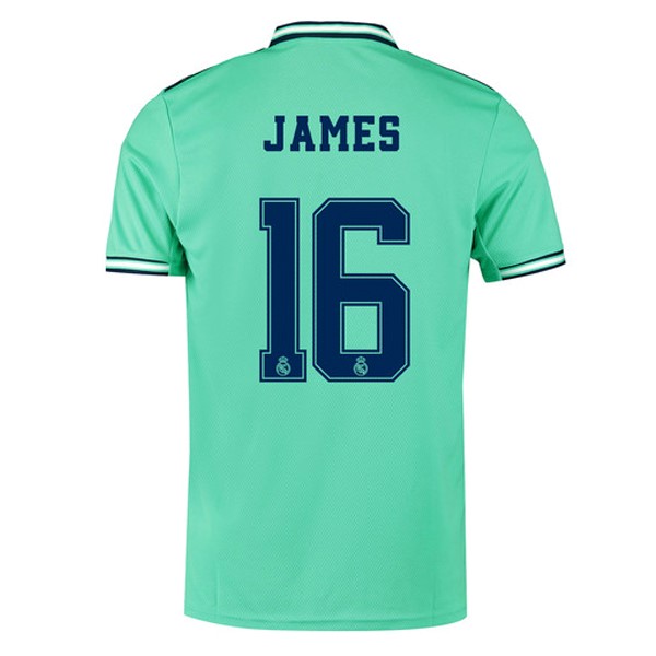 Maillot Football Real Madrid NO.16 James Third 2019-20 Vert